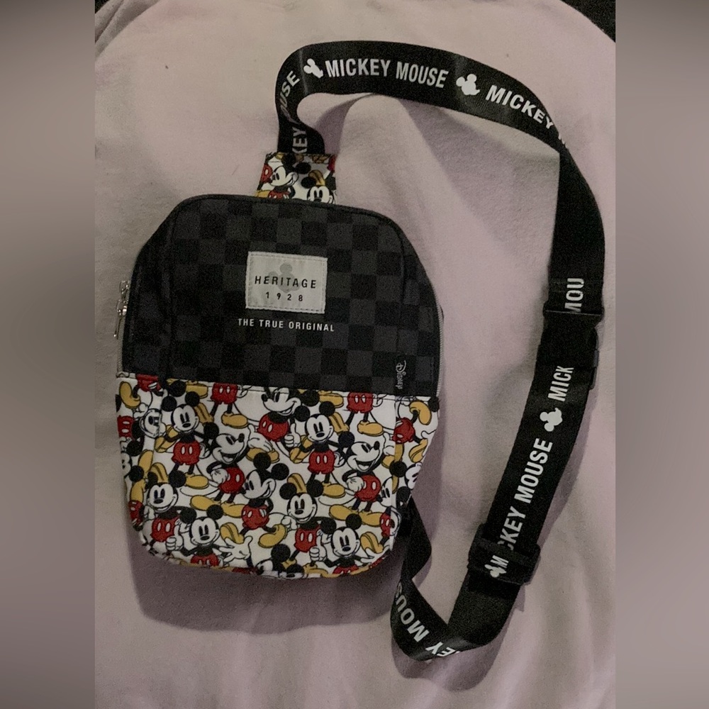 Disney Loungefly Mickey Mouse Crossbody Zip Bag Gem